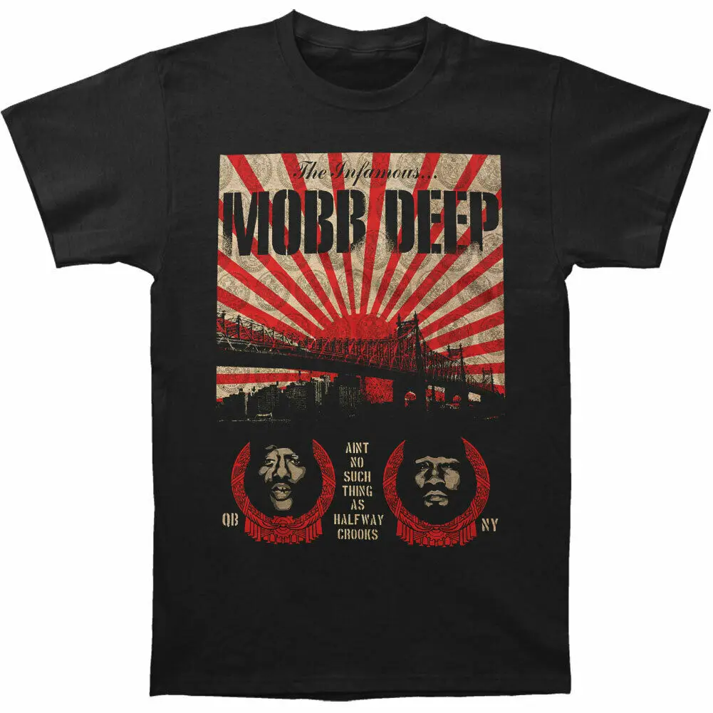 Mobb Deep Vyrų Sunbridge T-shirt 3XL-Didelis Juodas Naujas Vyrų Mados Short-Sleeve T Shirt Mens Marškinėliai Homme 2018 Naujas