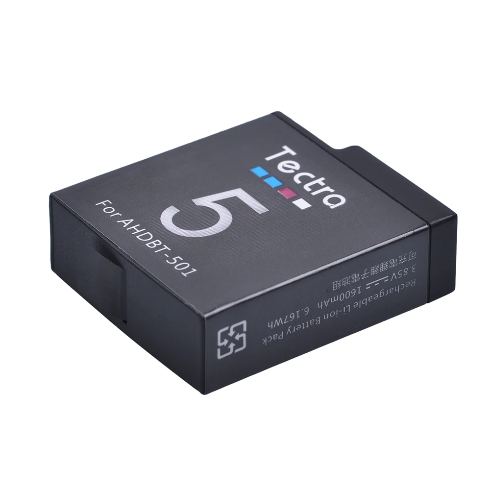 4pcs 1600mAh Gopro AHDBT 501 Fotoaparato Baterija GoPro Hero 5 6 7 Black Sporto Veiksmų Fotoaparato Baterija+ kortelė dėžutė