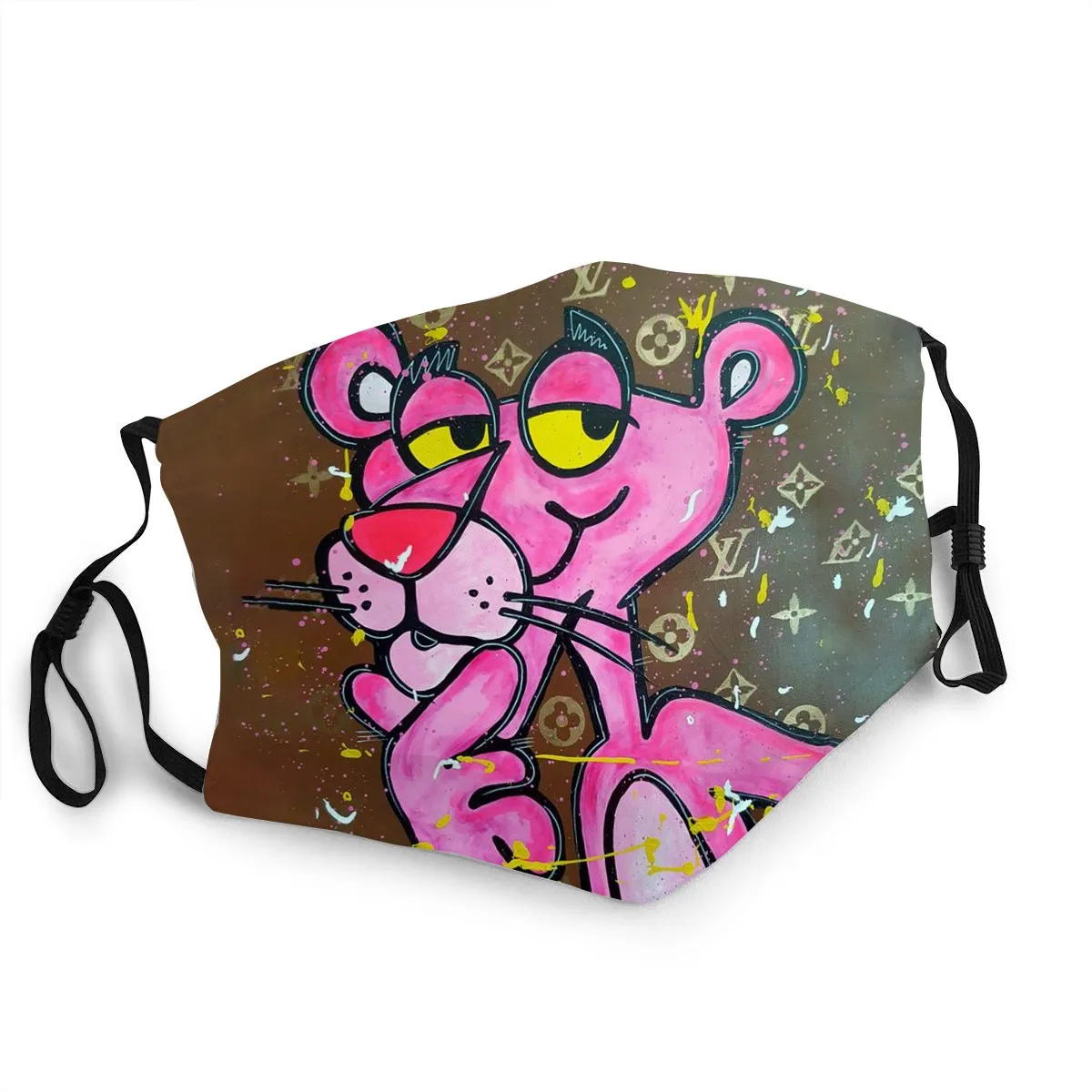 3d Atspausdintas pink panther Moteris / Mergina Veido Kaukė Daugkartinio naudojimo Filtras Stabdžių Migla Anti Virus Mascarillas pink panther Lėlės Pliušinis Žaislas