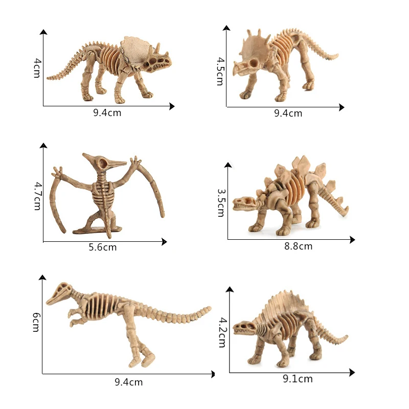 Dinozaurų Iškastinio 12 Dalių Rinkinys Kūrybos Imitavimo Modelį Žaislas Vaikams Švietimą Gyvūnų Plastiko Žaislas Berniukui Dovana Naujovė 2019 Staigmena