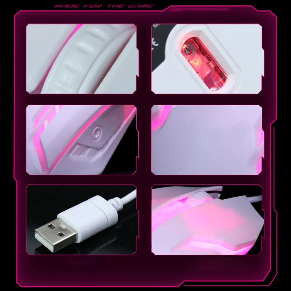 S1 Žaidimų Pelės 7 Spalvų LED Backlight Ergonomika USB Laidinio Žaidėjus Pelės Šono Kabelis Optinės Pelės Žaidimų Pelės Nešiojamas PC Peles