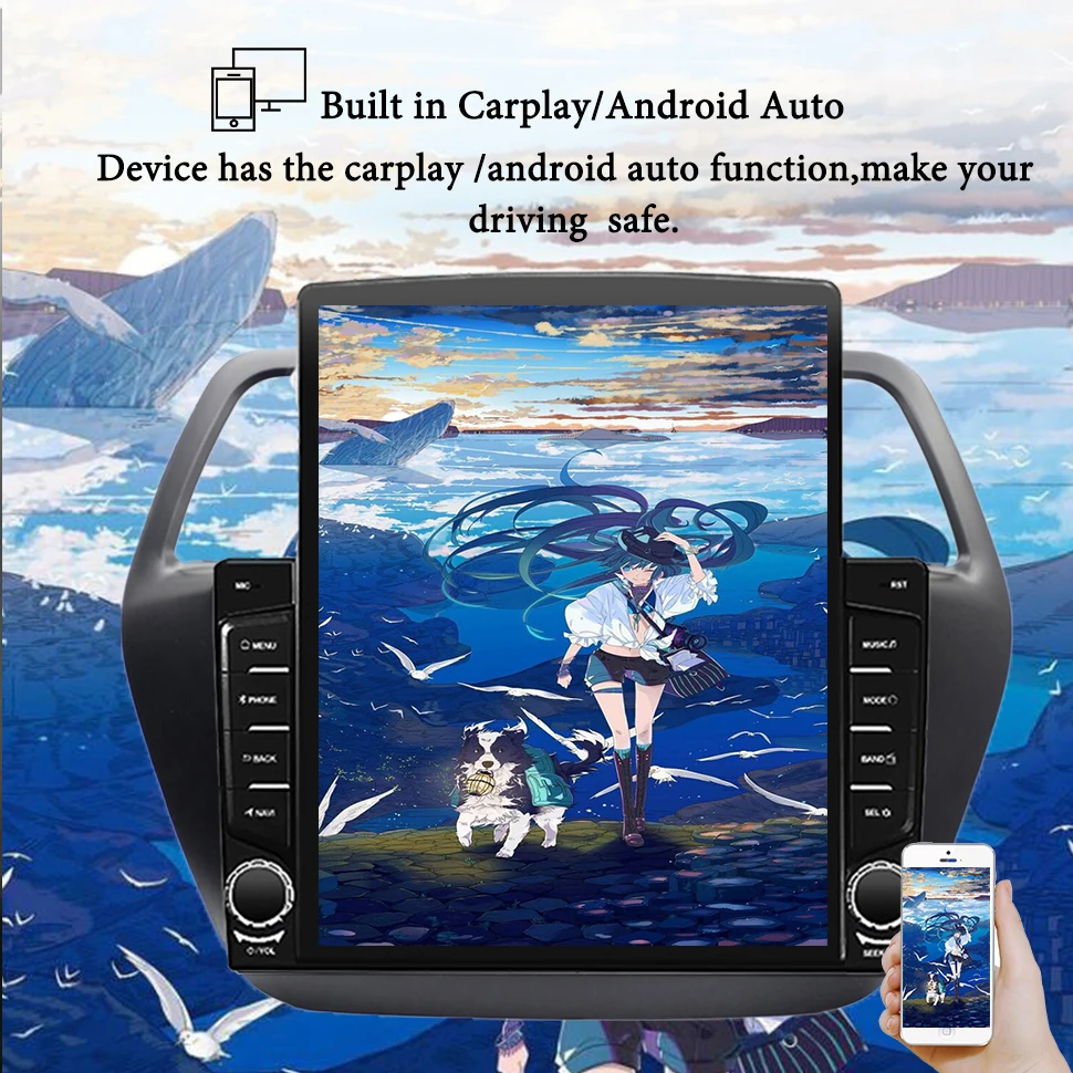 6+128G Android 10.0 4G Automobilio Radijo Multimedia Vaizdo Grotuvas, Navigacija, GPS, WiFi, Skirtas Suzuki SX4 2 S-Cross 2012 - 2016 Casstte dvd