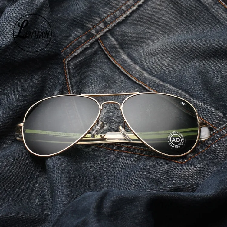 Aviacijos Akiniai nuo saulės Vyrams, moterims 2020 uv400 Amerikos Kariuomenės Karinių Optinis AO Saulės Akiniai vairavimo akinius Oculos de sol masculino