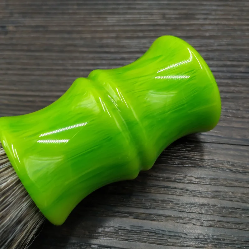 Dscosmetic 26mm bambuko derva rankena tankus geltip 2band barsukų plaukai mazgų skutimosi šepetėlis