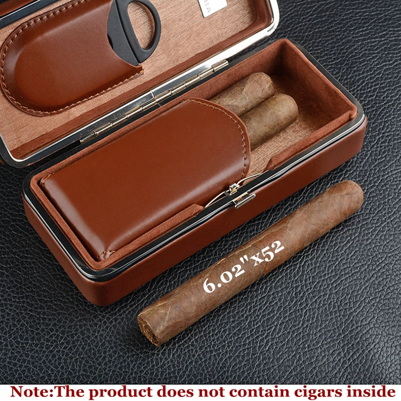 COHIBA Kelionės Cigarų Atveju Kedro Medžio Liniuotas Odos Cigarų Humidoras Dėžutė Cigarų Turėtojas Mini Humidoras su Cigarų Pjovimo