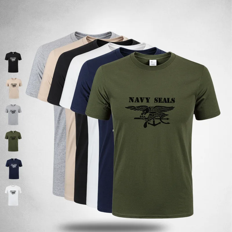 Mege Nauja Vasaros Trumpas rankovės marškinėliai Vyras Taktinis karo Drabužius Armijos Kietas Medvilnės Top Marškinėliai Atsitiktinis Crossfit Streetwear