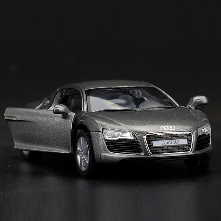 Aukštos Modeliavimas Išskirtinį Kolekcijos Modelis Žaislai: KiNSMART Automobilių Stilius Superautomobilį R8 1:36 Lydinio Diecast Automobilio Modelį Traukti Atgal Automobiliai