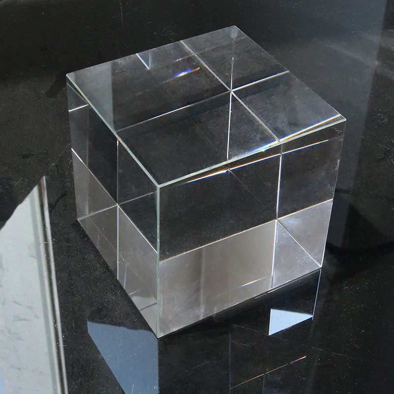 Optinis Kubo, Prizmės Aukštos Kokybės Skaidraus Krištolo Stiklo Papuošalai Hexahedron Prizmę Fotografijos K9 Optinio Stiklo