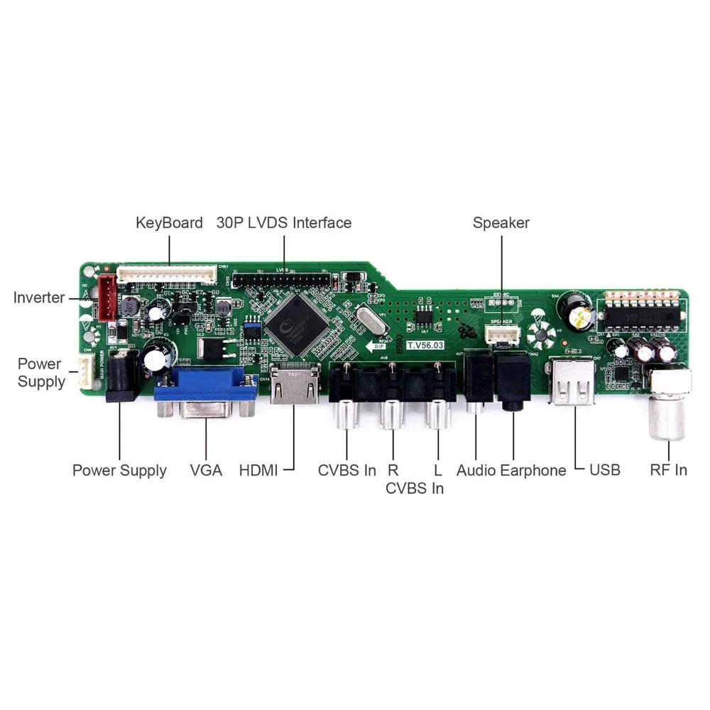 Valdiklio plokštės Rinkinys N173HGE-L11 N173HGE L11 TV+HDMI+VGA+AV+USB LCD LED ekrano Vairuotojo Lenta