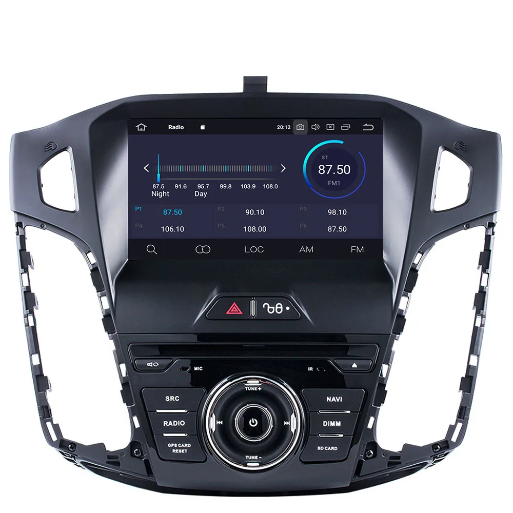 Android 10.0 4G+64GB Automobilio Multimedijos grotuvas GPS Auto radijo 