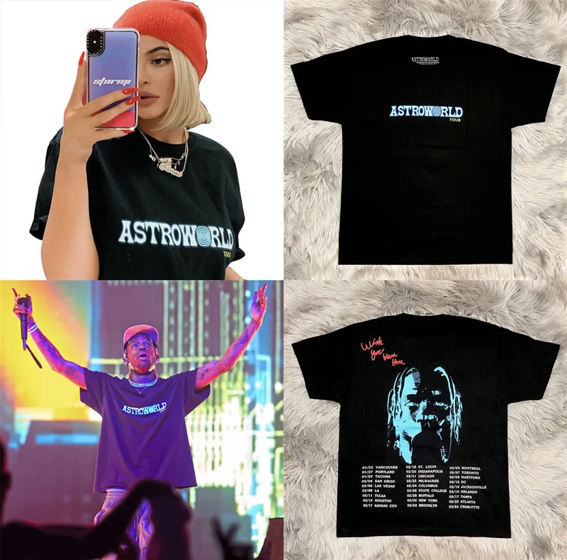 Nauji SCOTT TRAVIS Festivalyje Pop-Up Astroworld marškinėliai Vaikas Suaugusiųjų trumpomis Rankovėmis T-shirt Geriausios Kokybės Scott Travis Hip-hop ' o T-shirt