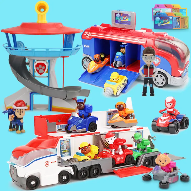 Originali Leteną Patrulių automobilio Plastikinių automobilių Playset Observatorija Žaislų rinkinys Žaislai Ryder Veiksmų Skaičiai Juguetes žaislai Vaikams, Žaislai Vaikams