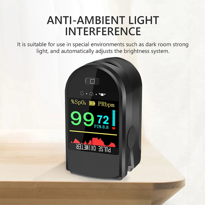 Pirštu įrašą oximeter kraujo deguonies įsotinimo detektoriaus impulsų stebėti atnaujinti nešiojamų OLED Ekraną, širdies ritmo sveikatos stebėti spo2