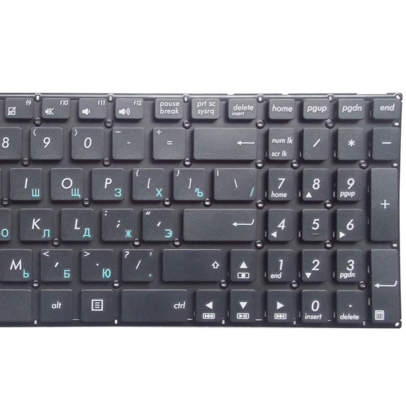 Ru Už ASUS S500 S550C S500CB R505C R510L A550 Y581 X552 Pakeisti nešiojamojo kompiuterio klaviatūra Naujas Black Russian