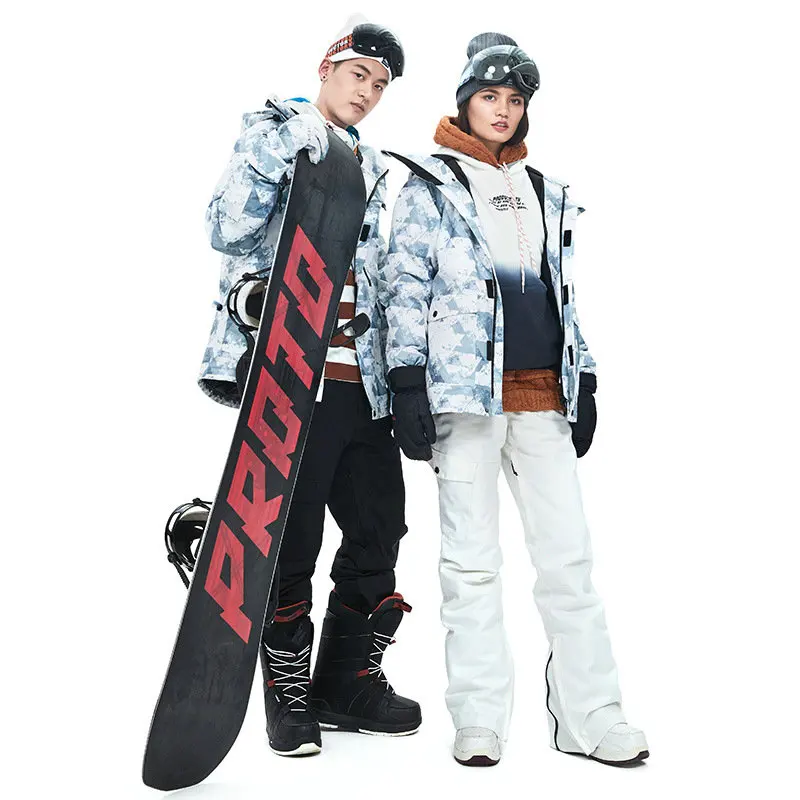 JO&MI 2020 moteris ir vyras slidinėjimo kostiumas žiemos vandeniui super šilta, spalvinga sniego slidinėjimo striukė ir kelnės