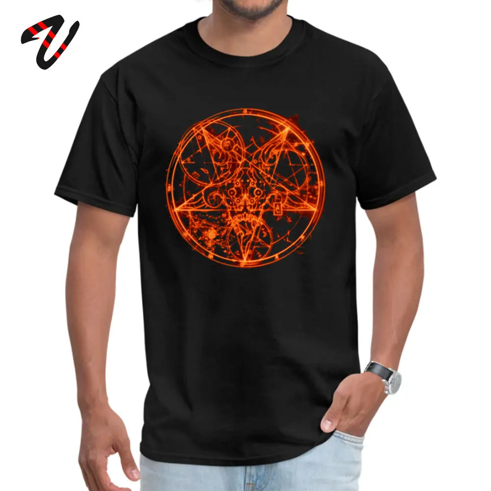 Doom Pentagram T Marškinėliai trumpomis Rankovėmis Klasikinis Koi Karpių Vyrų Vasaros Viršūnes Tees Klasikinis Tshirts Vyrų Crewneck 6ix9ine