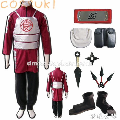 Nemokamas Pristatymas! Sandėlyje! Naruto Choji Akimichi Raudona Antros Kartos Pilnas Komplektas Cosplay Kostiumai, Kostiumai ,Puikus Custom jums!