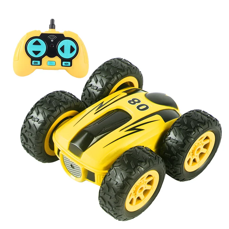 2.4 G 4CH Nuotolinio Valdymo Automobilio Drift dvipusis Bounce Kaskadininkų Automobilių Rock Crawler Roll Automobilių 360 Laipsnių Flip Vaikams Robotas RC Automobilių Žaislai