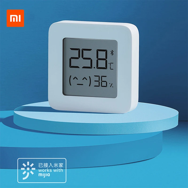 Originalus Xiaomi mijia Bluetooth Termometras 2 Mijia App Smart, LCD Ekranas, Elektros Skaitmeninis Termometras su Drėgmėmačiu Drėgmės Jutiklis
