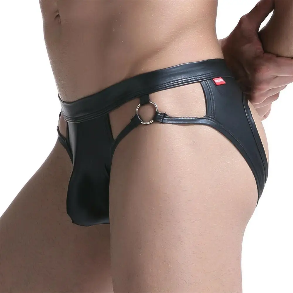 YUFEIDA Sexy Men ' s Underwear Dirbtiniais Odos Underpents Kvėpuojantis Vyriškos Trumpikės Backless Vyrų Gėjų Bailys Kelnaitės U Išgaubti Varpos Dėklas