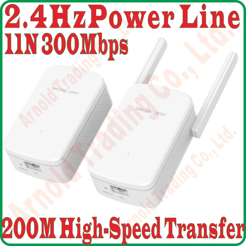 2.4 GHz 300Mbps WiFi 200Mbps Elektros linijų RINKINIO Belaidžio 