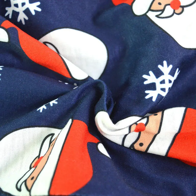 Kalėdų Senelis Kalėdų Pižama Raudona Mėlyna Gobtuvu Šeimos Kalėdų Pižama Bodysuits Atitikimo Atrodo Mamytė Ir man Pižamos darbo drabužiai