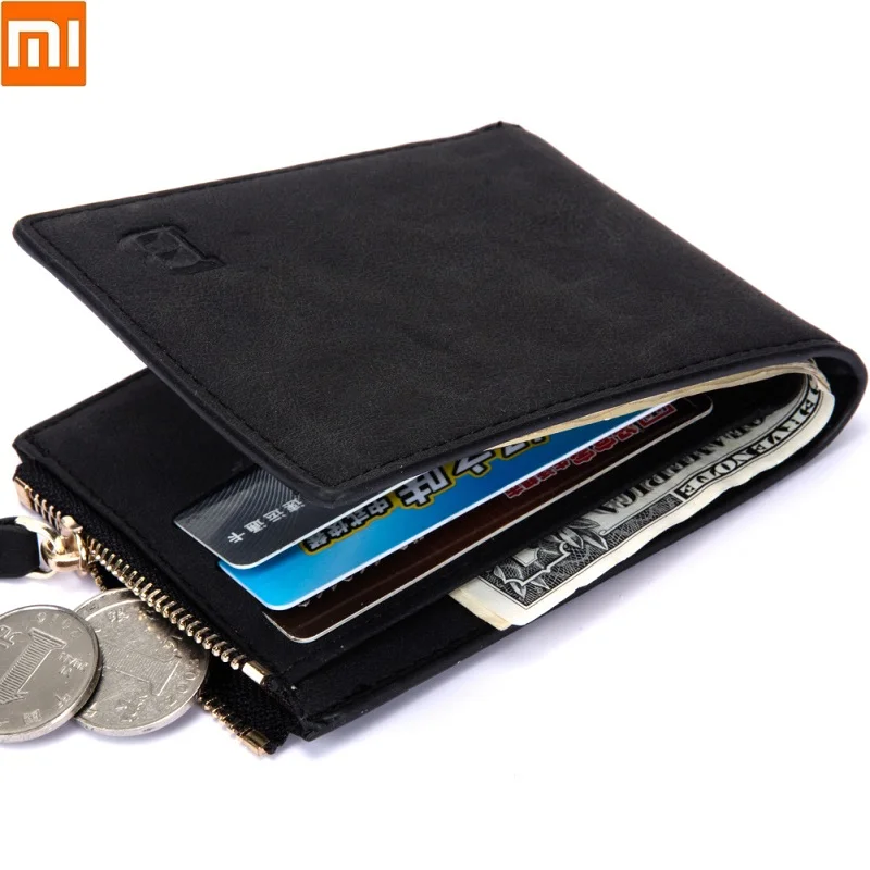 Xiaomi Vyrų monetos piniginėje Pinigų klipas doleris maišas PU Odos Kortelės, Piniginės Verslo ID Kortelės Turėtojas
