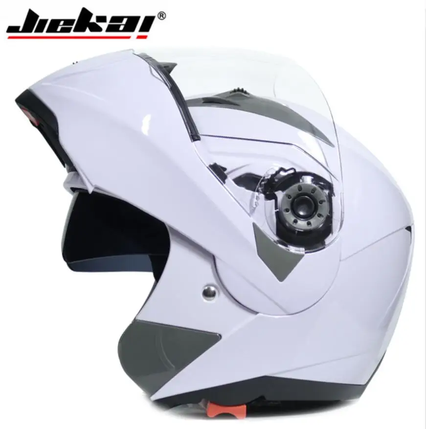 Motociklo Dual Skydelis šalmai Apversti Aukštyn šalmas lenktynių dvigubo objektyvo capacete kasko moto DOT EEK JIEKAI 105 šalmas