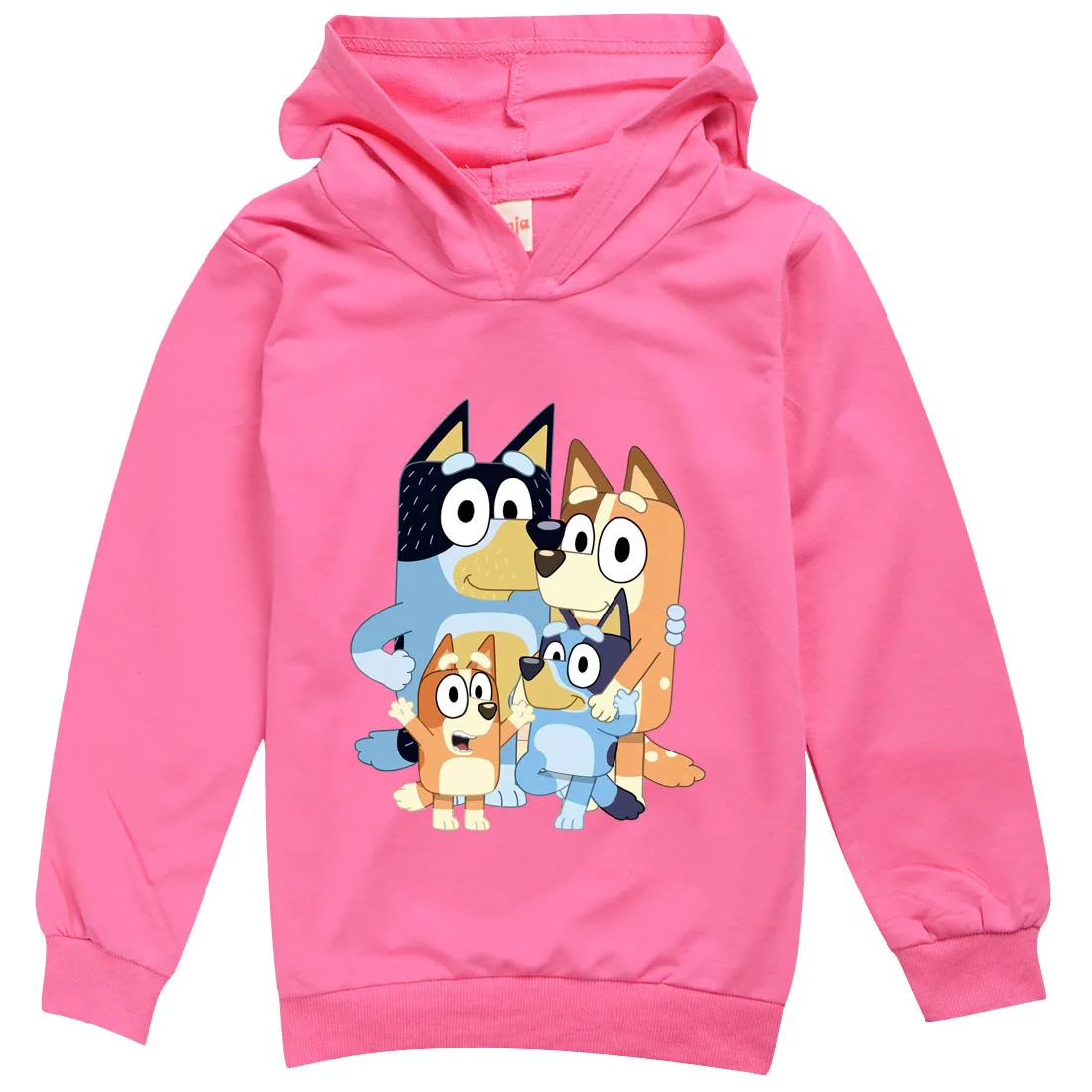 Bluey 2020 m. Pavasarį, Rudenį Berniukai anime Spausdinti Hoodies Merginos Streetwear Vaikams, Vaikų Drabužiai, Kūdikių Juokingi marškinėliai Topai
