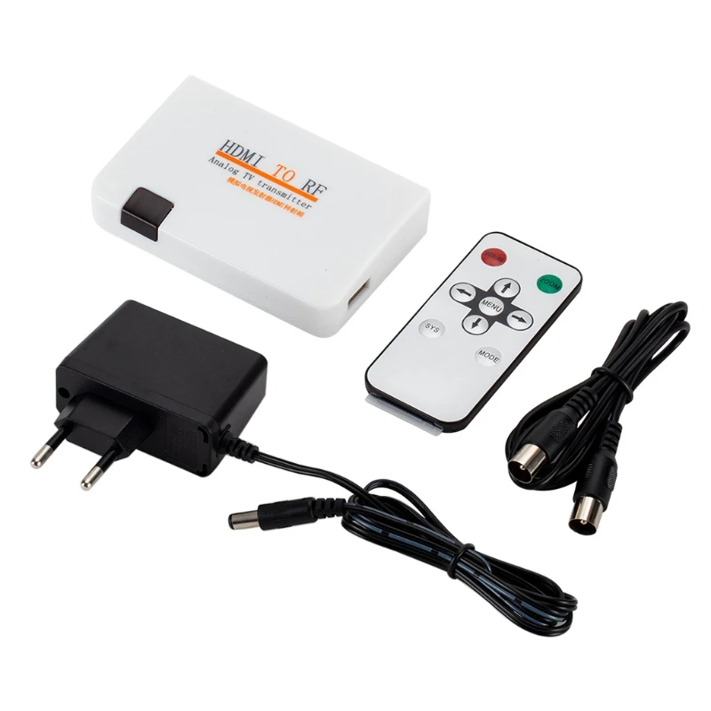 HDMI RF, Coaxial Konverteris Adapteris Box Skaitmeninis Analoginis TV Signalo Siųstuvas Moduliatorius už Bluray Grotuvą, Žaidimų Konsolę