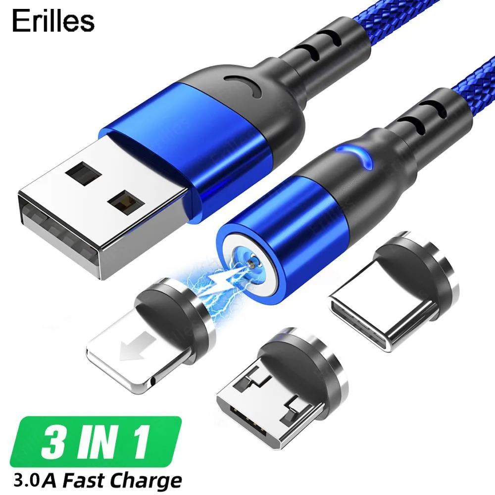 Magnetinio USB Kabelis, Mikro USB / Tipas-C 