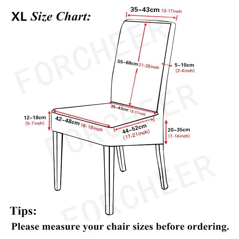 Vientisos Spalvos Spandex Kėdė Padengti Valgomasis XL Dydis Sofos Sėdynės Padengti Kėdė Slipcover kėdės, Virtuvės housse de karieta Kėdžių dangose 1PC