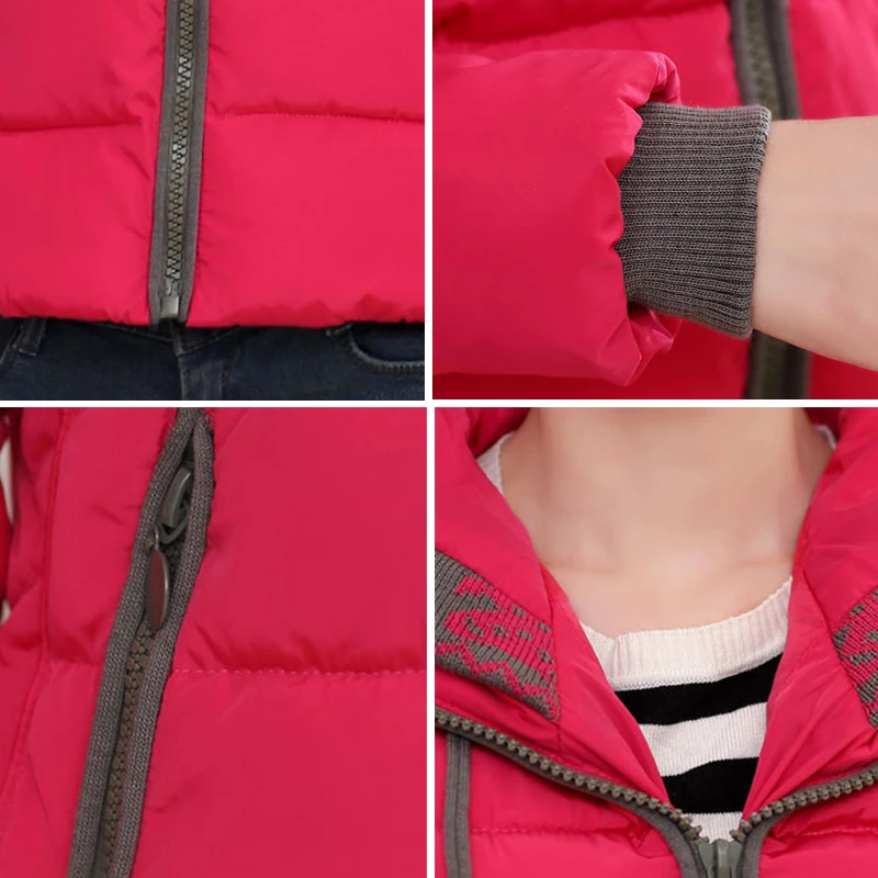 2020 m. žiemos parko moterų kietas trumpa striukė plonas gobtuvu plius dydis medvilnės, paminkštinta storio atsitiktinis moterų apsiaustai kurtka damska