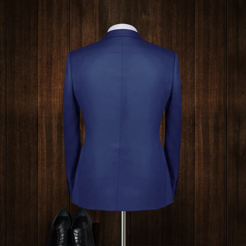 Vilnos Royal Blue Vestuvių Kostiumai Vyrams Ternos Masculino Slim Fit Kostiumas Homme ( Striukė +Kelnės)