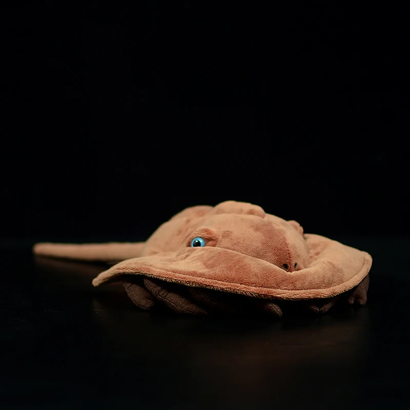 Modeliavimo Jūros Gyvūnų Tri-stuburo Pasagos Krabų Pliušinis Žaislas Realaus Gyvenimo Mielas Minkštas Tachypleus Tridentatus Žuvų Lėlės Vaikams Gimtadienio Dovana