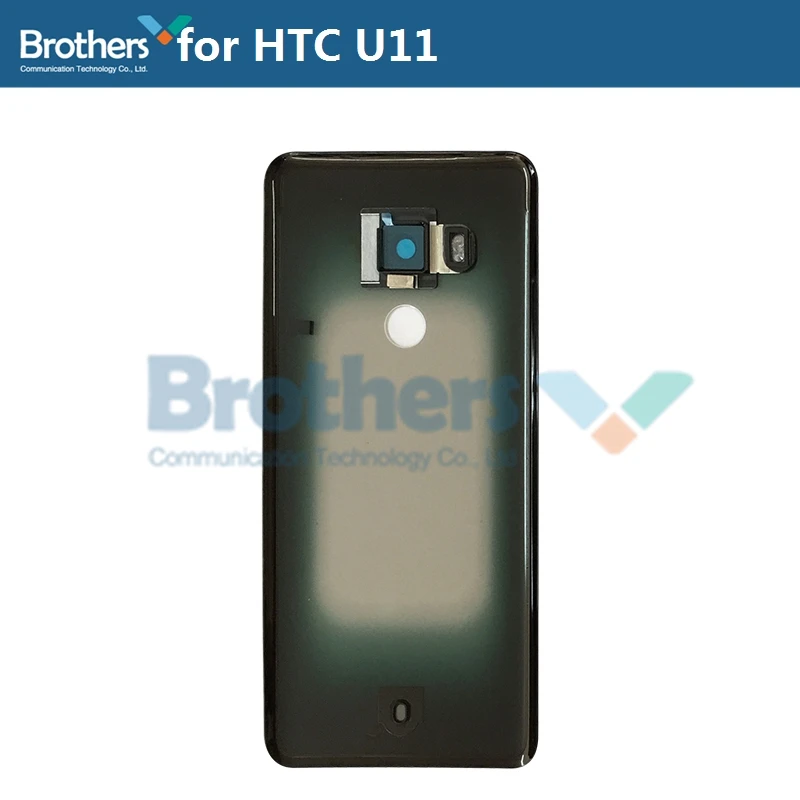 Galinį Dangtelį HTC U11 Plius U11+ U11Plus Akumuliatoriaus Korpusas Baterijos dangtelis 2Q4D100 su Kameros Stiklo Atgal Byla Skaidri Juoda Viršų