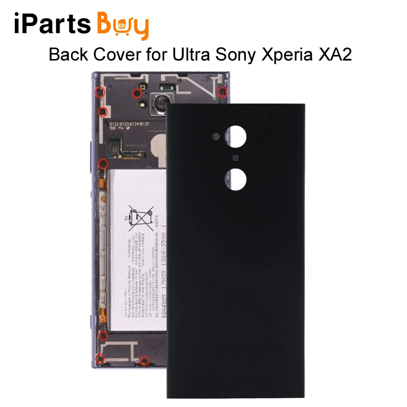 IPartsBuy Atgal Baterijos Dangtelis + Atgal Akumuliatoriaus Apačioje Dangtelį + Vidurį Kadro Sony Xperia Ultra XA2/ XA1/ XZ/ XA/X Compact/X Mini