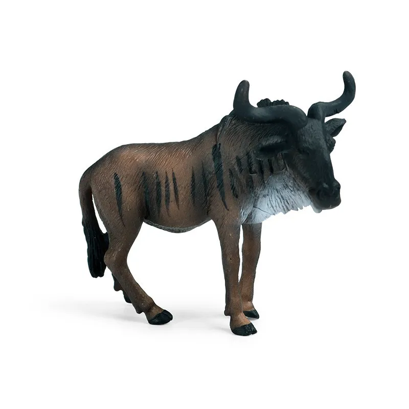 Naujas Modeliavimo Laukinių Gyvūnų PVC Kietas Gnu Modelis figūrėlių Kolekcija Miniatiūriniai Pažinimo Švietimo Žaislas Vaikams