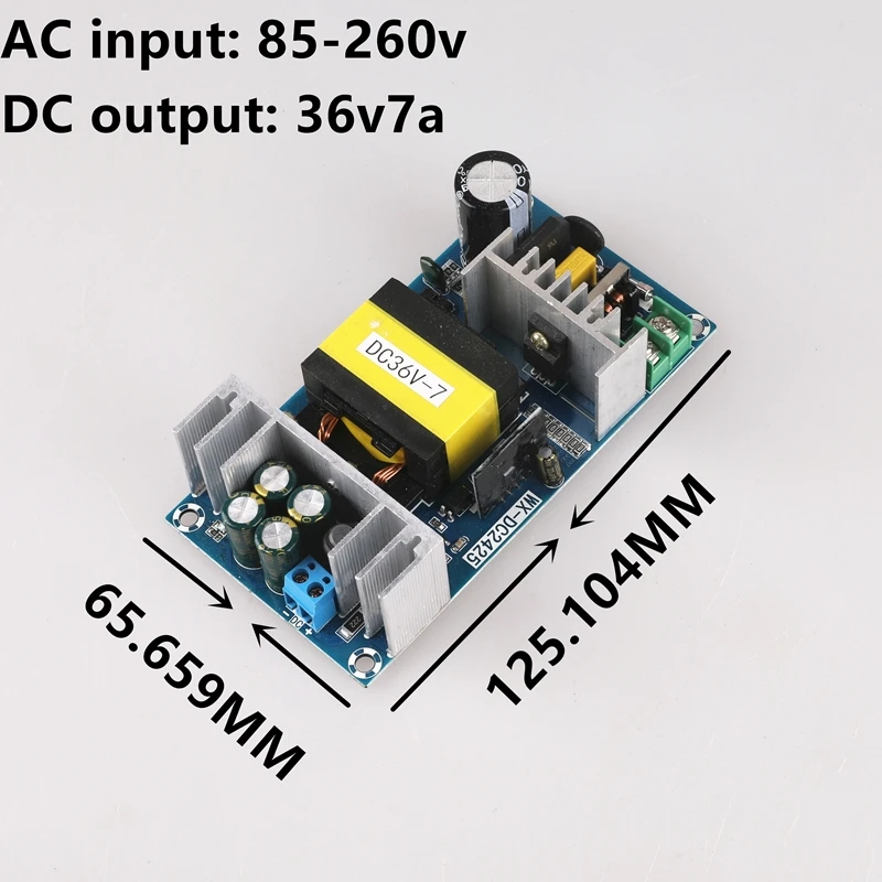 AC 100-240V DC 36V, 7A impulsinis maitinimo šaltinis modulis AC-DC
