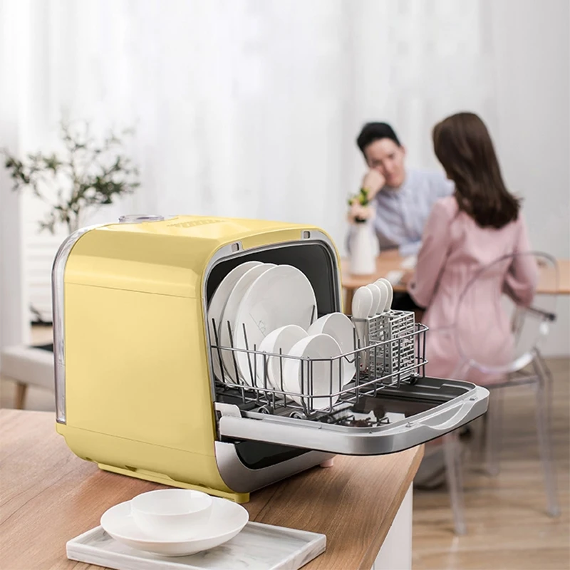 Stand-alone indaplovė, mechaninė namų desktop mini mažas, protingas indų plovimo mašina, nemokamas montavimas