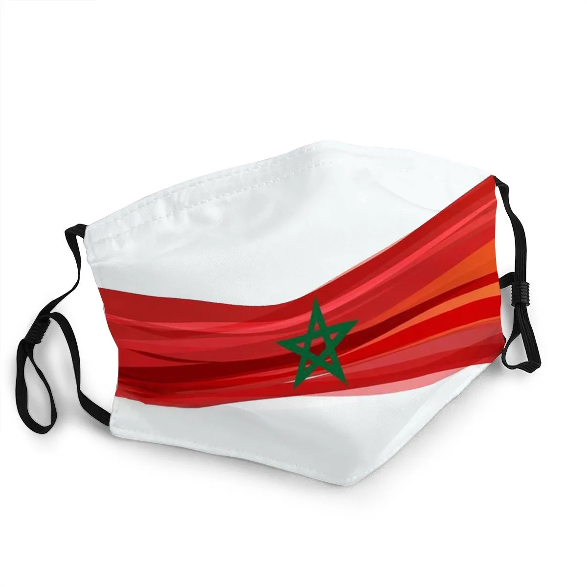 Maroko Vėliavos Skalbti Apsauginiu Audiniu Kaukė Suaugusiųjų / Vaikų Karalius Maroko Kd2.5 Daugkartinio Naudojimo Veido Masque Maska Mascarillas Kpop