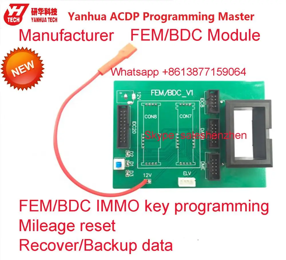 Yanhua Mini ACDP programavimo master markė BMW CAS FEM BDC klavišą programa, be litavimo Atnaujinti klavišą FRM Kojoms modulis