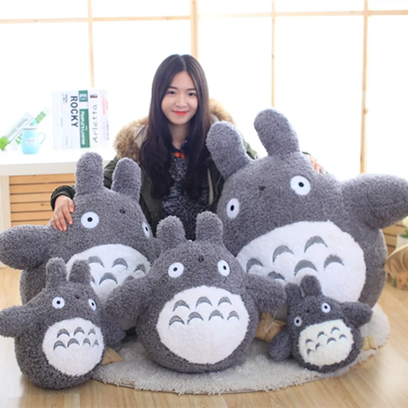 Huggable Totoro Pliušiniai Žaislai, Minkšti Įdaryti Gyvūnų, Animacinių Filmų Pagalvė Pagalvėlės Mielas Fat Cat Šinšilos Vaikų Gimtadienio, Kalėdų Dovana