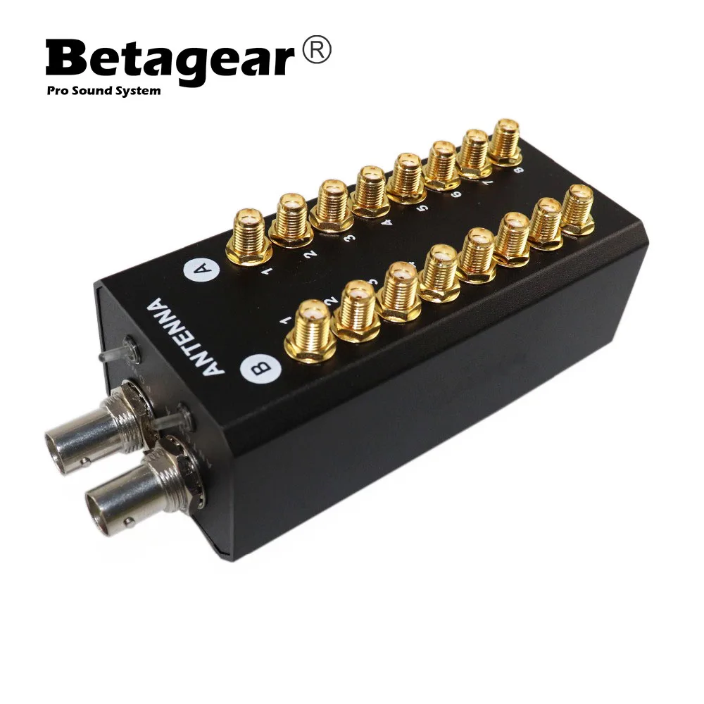 Betagear 8 Kanalo Antena Platintojas Sistema Bevielio Mikrofono Sistema Signalo Stiprintuvą 8-Kanalų Įrašymo UHF Sistema