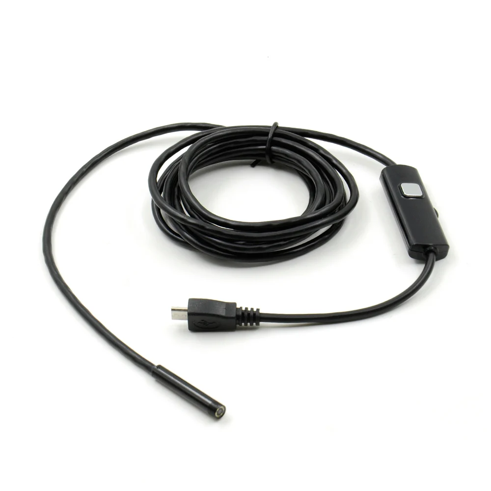 2M 720P 5.5 mm Objektyvas HD USB Endoskopą Vandeniui 6 Led Vamzdžių Tikrinimo Endoskopą Kamera Borescope, Skirta 