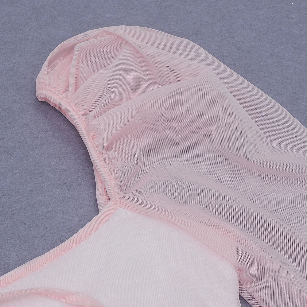 Naujausias Moterų Žiemos Seksualus Ilgomis Rankovėmis Akių Undinė Rožinė Bodycon Tvarstis Suknelė 2020 Elegantiškas Vakare Šalies Klubas Suknelė Vestidos