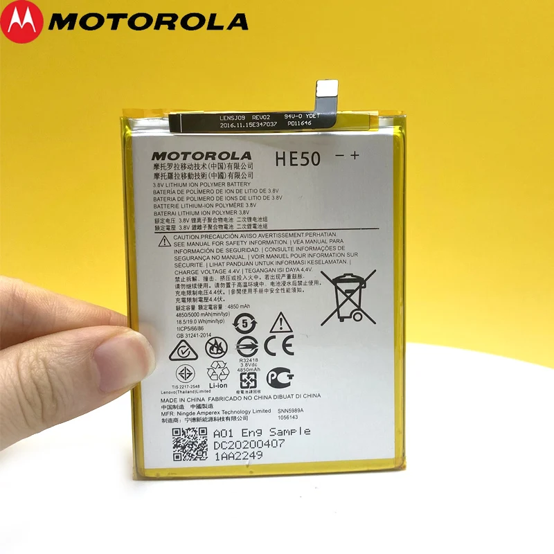 Naujas 5000mAh HE50 Baterija Motorola Moto E4 Plius XT1773 XT1775 E5 Plius Mobilusis Telefonas Aukštos Kokybės Baterija