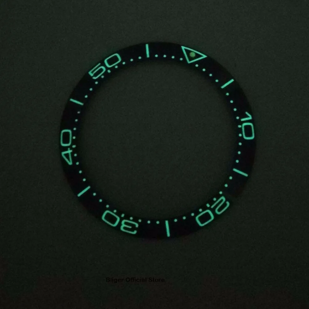 38mm Super Šviesos Bezel Žiedas Įterpti Keramikos Žiūrėti Bezel Tinka Automatinis laikrodis