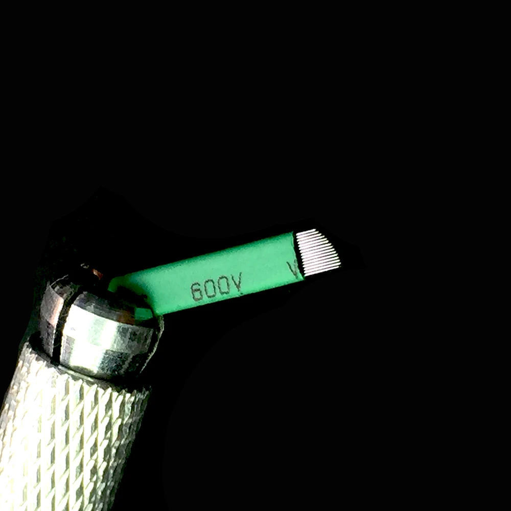 Žalia Nano LAMINA MICRO 12 FLEX 0.18 MM Microblading Adatos Tebori Microblading Permannet Vadovas Pen