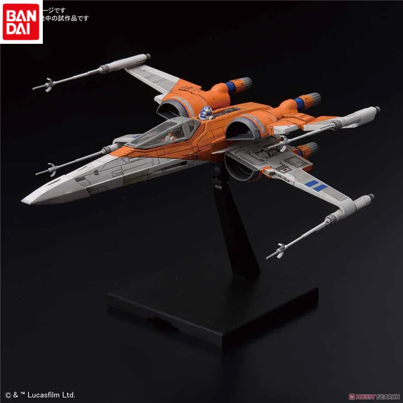 BANDAI Star Wars auga Skywalker 1/72 X-Wing Starfighter Veiksmų Skaičius, Kolekcines, Modelis geriausia dovana vaikams